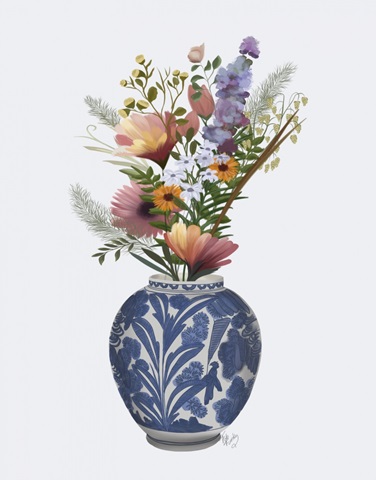 Ginger Jar with Wildflowers 1
