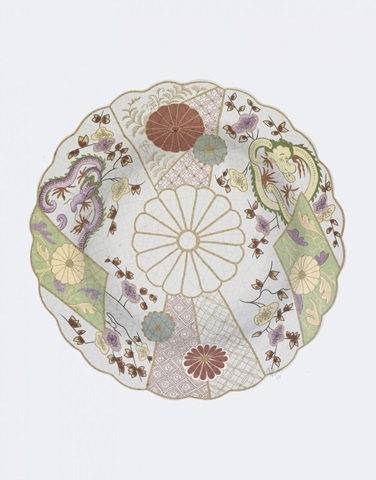 Plate, Parasols and Dragons, Multicolour