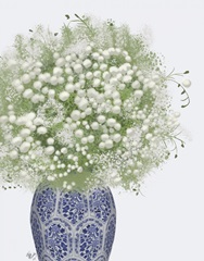 Gypsophelia Bouquet in Vase, Offset