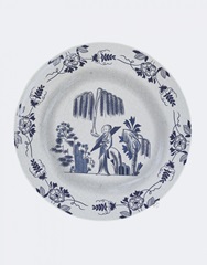 Plate, Willow Tree in Blue