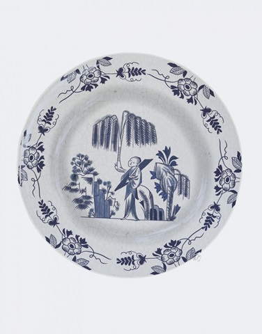 Plate, Willow Tree in Blue