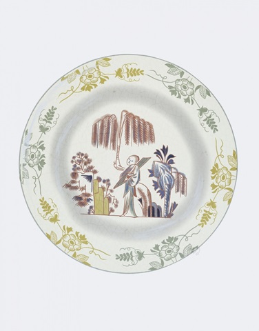 Plate, Willow Tree in Multicolours