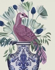 Pink Bird On Vase