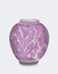 Palm Leaf Ginger Jar, Pink