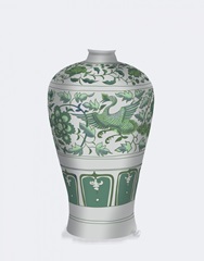 Crane Vase, Green