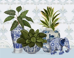 Chinoiserie Group With Elephant