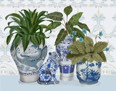 Chinoiserie Group With Leopard