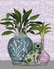 Green Staffordshire Dog Trio