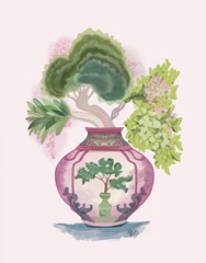 Pink Green Vase 1