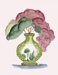 Pink Green Vase 3