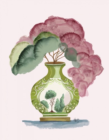 Pink Green Vase 3