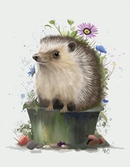 Hedgehog Flowerpot