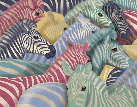 Zebra Herd, Bright