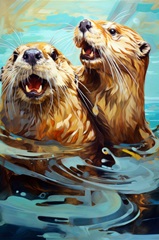Ocean Otters I