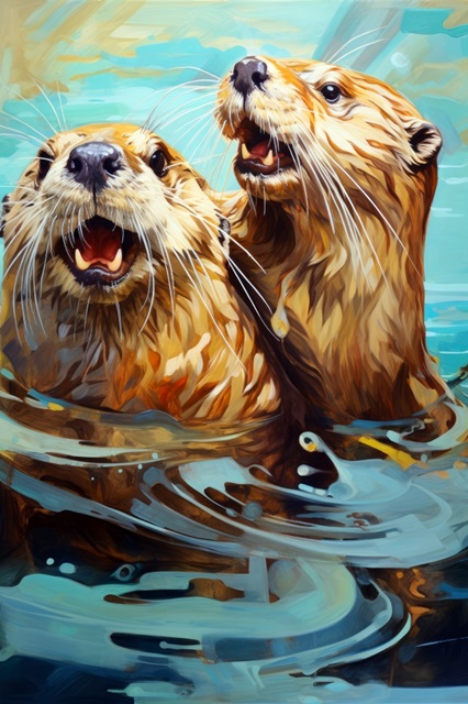 Ocean Otters I