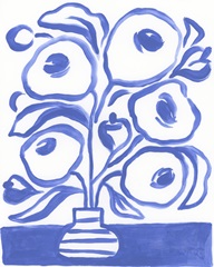 Blue Brush Flowers II