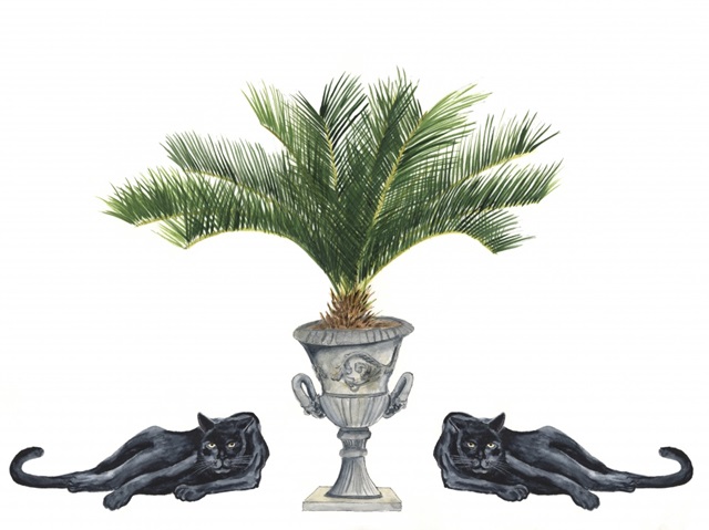 Sago Palm & Panther I