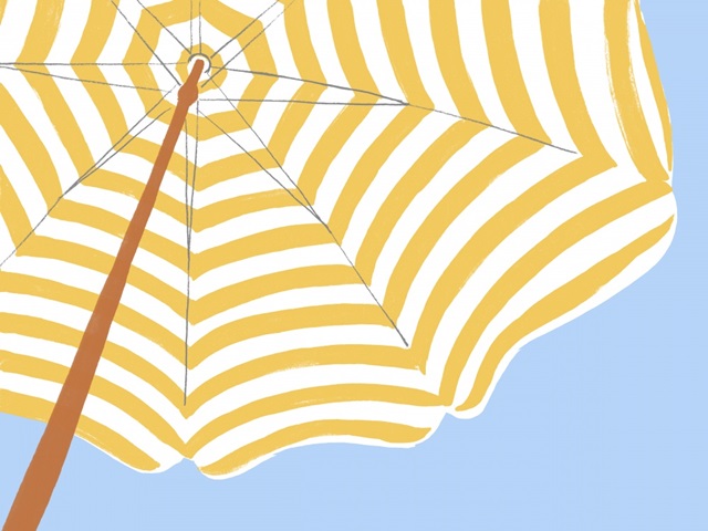 Parasol Beach Stripes II