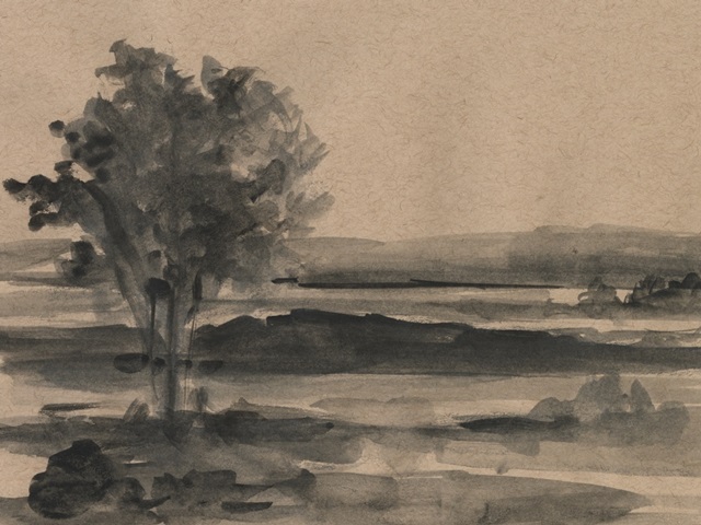 Ink landscape study I