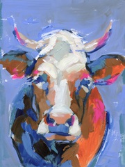 Vivid Cow Portrait II