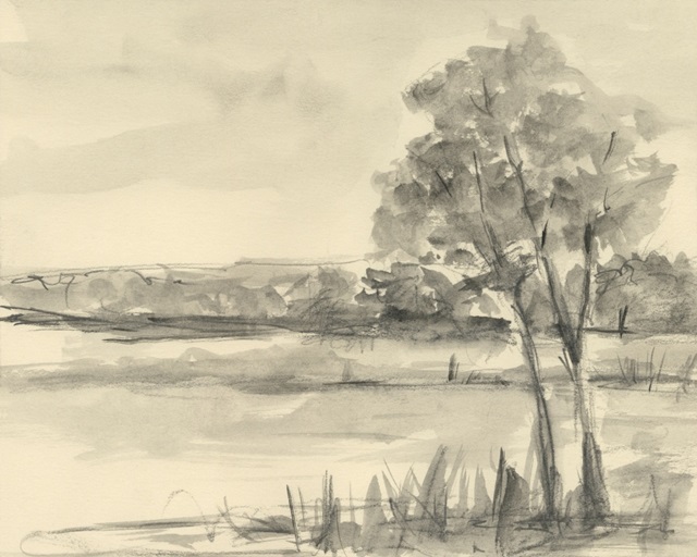 Graphite Plein Air Study II