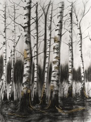 Charcoal Birch Stand II
