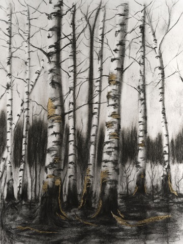 Charcoal Birch Stand II
