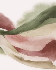 Strawberry Waves Diptych II