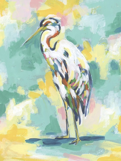 Bright Heron Fresco II