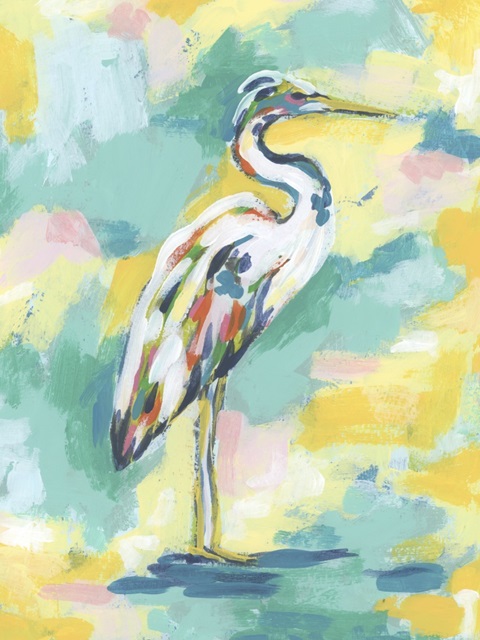 Bright Heron Fresco III