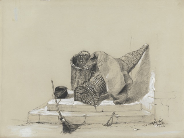 DeWint's Still Life with Broom & Rake I