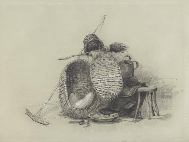 DeWint's Still Life with Broom & Rake II