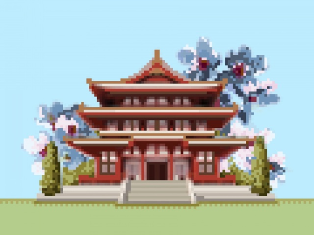 Pixel Pagoda II