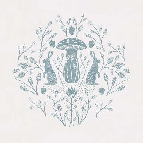 Rabbits and Mushrooms IV