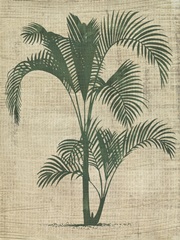 Burlap Palm Silhouette II