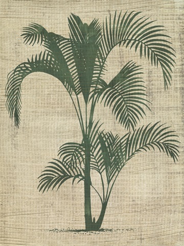 Burlap Palm Silhouette II