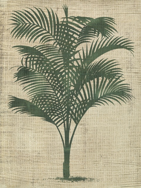 Burlap Palm Silhouette III