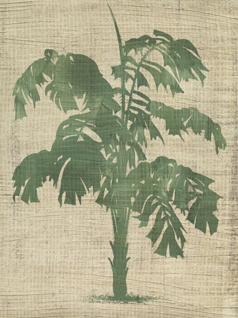 Burlap Palm Silhouette IV