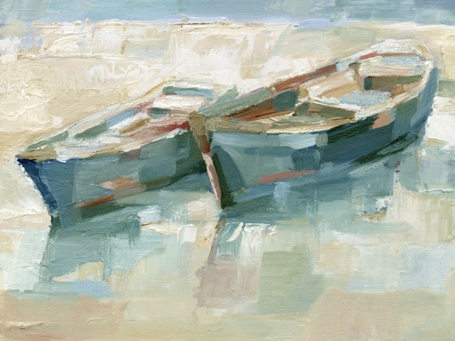 Mosaic Beached Boats I