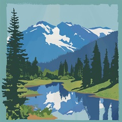 Mountain Reflection I