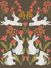 Folk Flower and Rabbit II