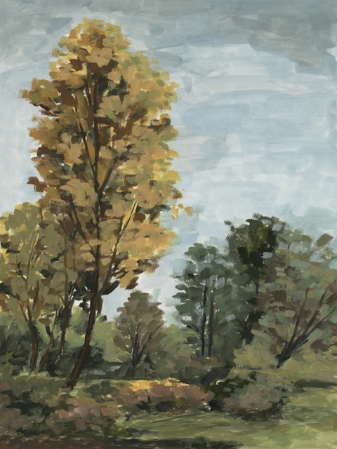 Ochre Autumn Meadow I