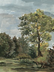 Ochre Autumn Meadow II