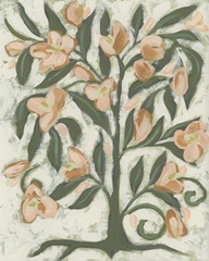 Folk Peach Blossoms I