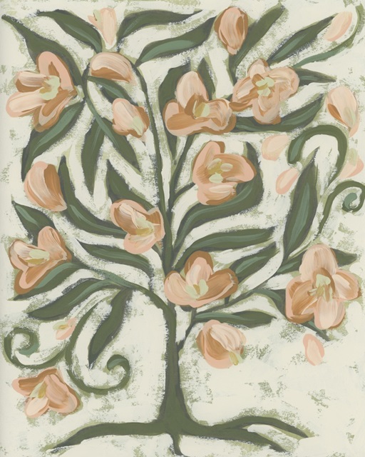 Folk Peach Blossoms II