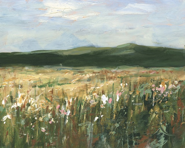 Pastel Wildflower Field I