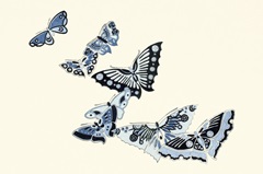Kamisaka Sekka's Woodblock Butterflies I