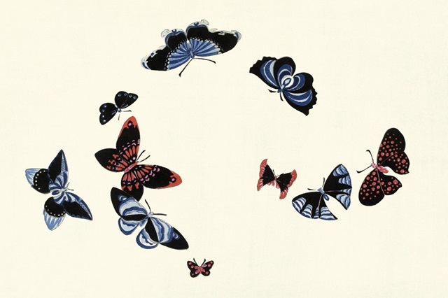 Kamisaka Sekka's Woodblock Butterflies II