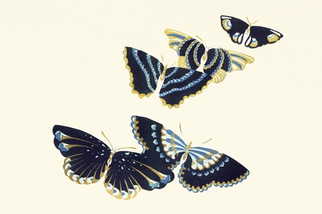 Kamisaka Sekka's Woodblock Butterflies III