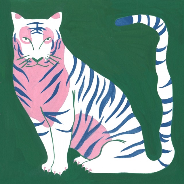 Graphic White Tiger I